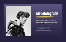 Berühmte Modefotografie – Fertiges Website-Design