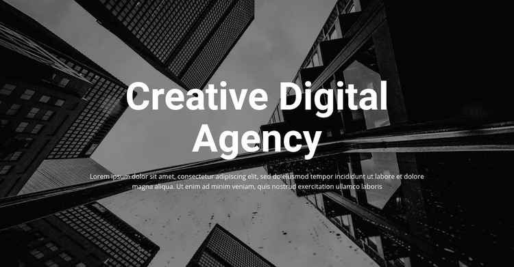 Creative digital agency Elementor Template Alternative