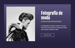 Fotografía De Moda Famosa - Plantilla De Maqueta De Página Web