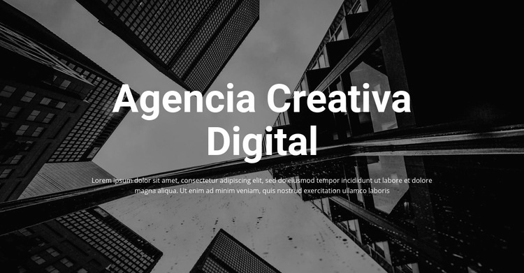 Agencia digital creativa Maqueta de sitio web