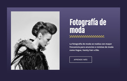 Fotografía De Moda Famosa - Tema Premium De WordPress