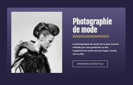 Photographie De Mode Célèbre - HTML Website Creator