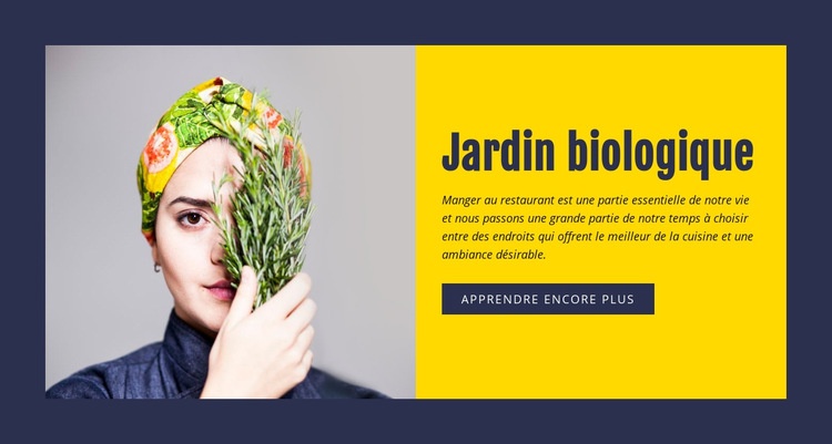 Jardinage biologique Modèle HTML5