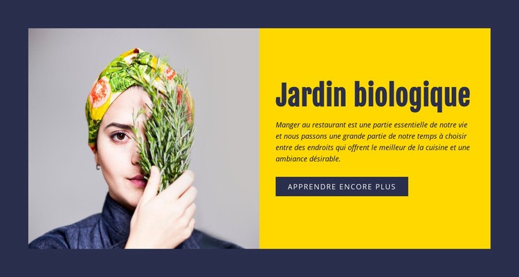 Jardinage biologique Modèle Joomla