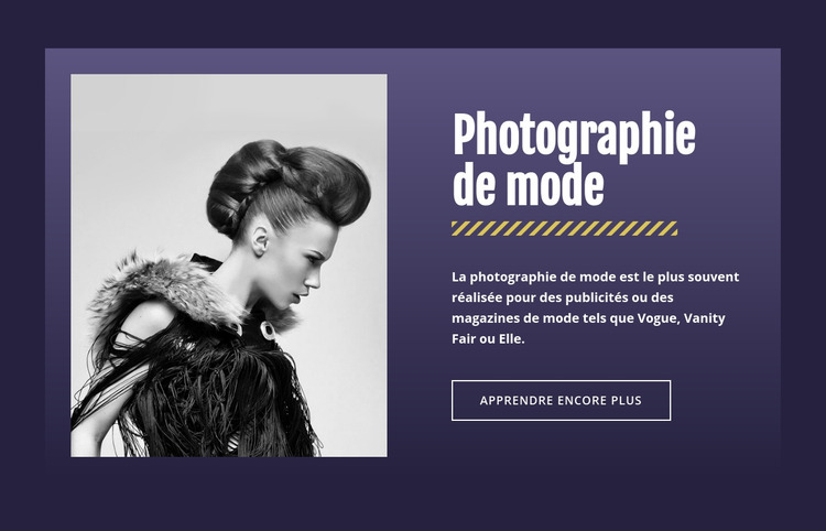 Photographie de mode célèbre Modèle Joomla