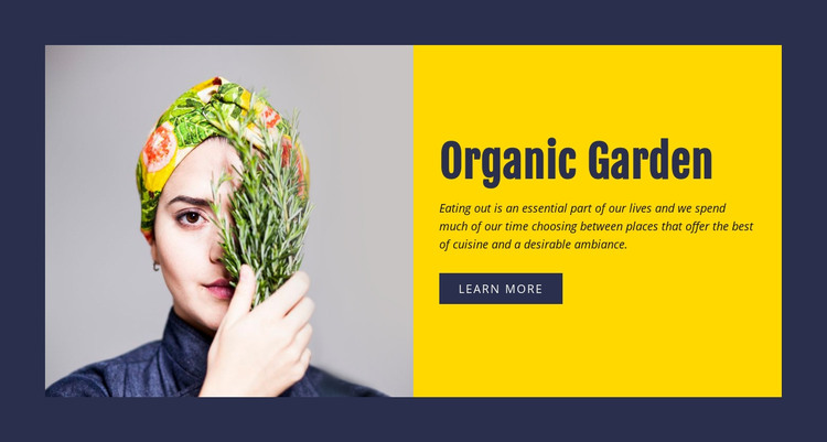 Organic gardening Homepage Design