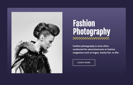 Famous Fashion Photography - HTML Website Creator