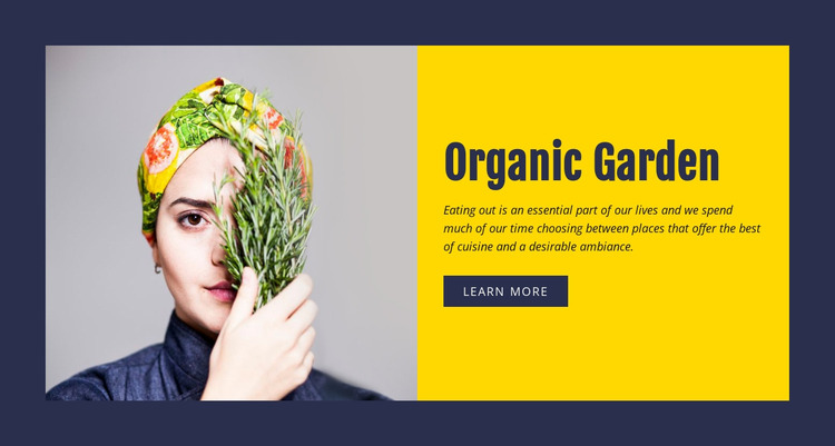 Organic gardening Html Website Builder