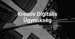 Ingyenes HTML5 Kreatív Digitális Ügynökség Számára