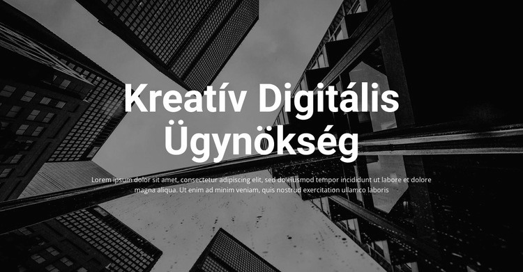 Kreatív digitális ügynökség Weboldal tervezés