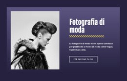 Famosa Fotografia Di Moda - HTML Website Creator