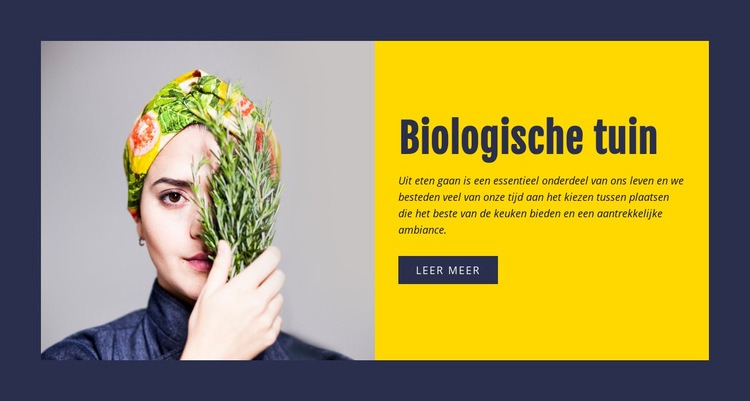 Biologisch tuinieren HTML-sjabloon