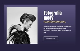 Słynna Fotografia Mody - Szablon Jednej Strony