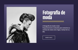 Fotografia De Moda Famosa - Modelo Responsivo HTML5