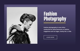 Känd Modefotografering - HTML Website Creator