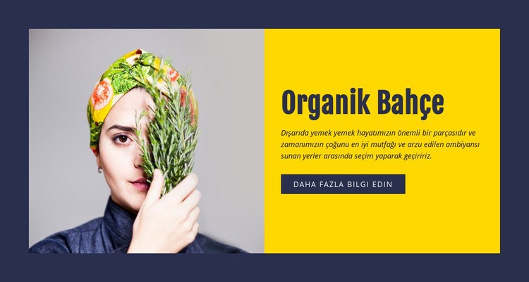 Organik bahçecilik CSS Şablonu