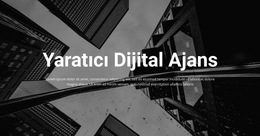 Yaratıcı Dijital Ajans - Ücretsiz Web Sitesi Şablonu