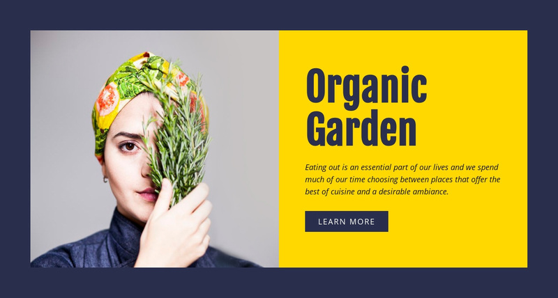 Organic gardening Web Page Design