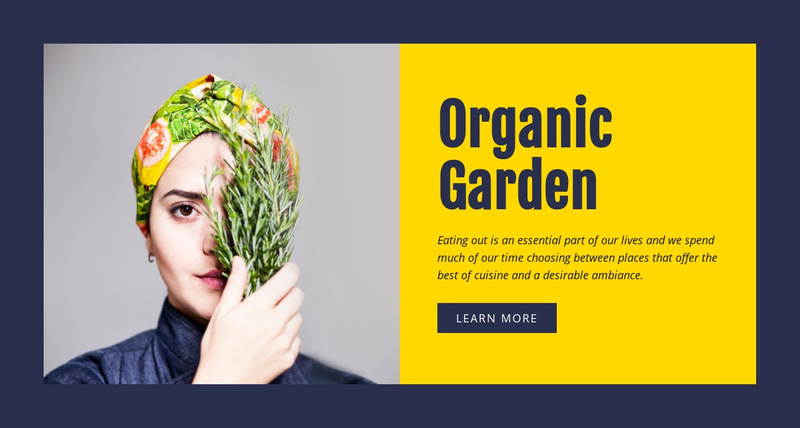 Organic gardening Wix Template Alternative