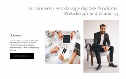 Digitale Produkte Und Webdesign – Gebrauchsfertige HTML5-Vorlage