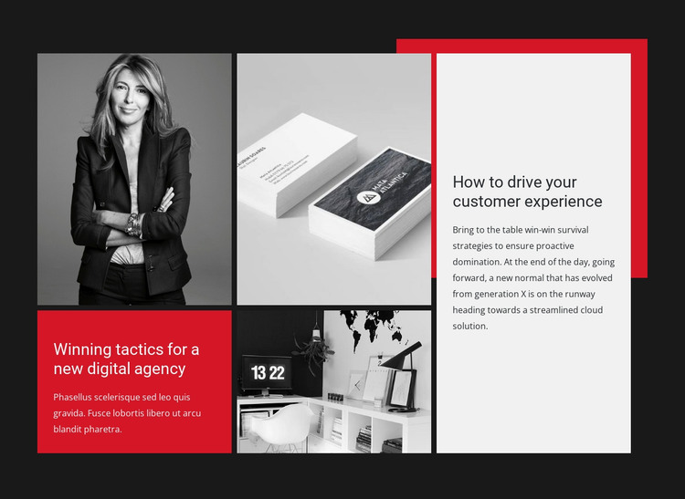 The best leaders drive transformation HTML Template