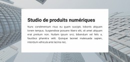 Studio De Produits Numériques