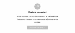 Restons En Contact - Modèle De Maquette De Site Web