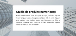 Studio De Produits Numériques - Modèle De Page HTML