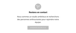 Restons En Contact Modèle De Site Web
