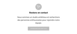 Restons En Contact - Inspiration Du Thème WordPress