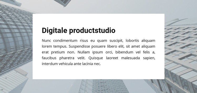 Digitale productstudio CSS-sjabloon
