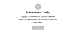 Laten We Contact Houden - Responsieve HTML5-Sjabloon