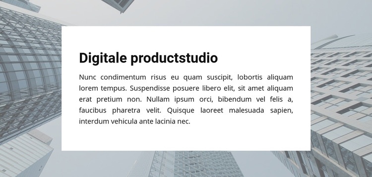 Digitale productstudio Website Builder-sjablonen