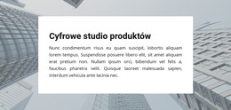 Studio Produktów Cyfrowych - Szablon Strony HTML