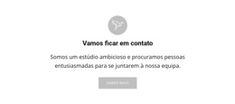 Vamos Ficar Em Contato - Inspiração De Tema WordPress