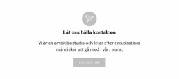 Låt Oss Hålla Kontakten - Responsiv HTML5-Mall