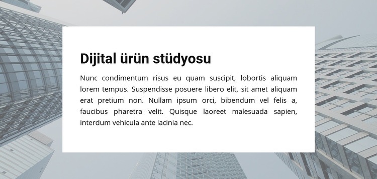 Dijital Ürün Stüdyosu Açılış sayfası