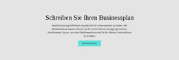 HTML-Design Für Text Über Geschäftsplan