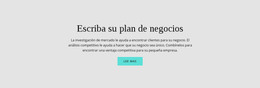 Diseño HTML Para Texto Sobre Plan De Negocios