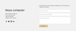 Coordonnées Et Formulaire De Contact – Téléchargement Du Modèle HTML