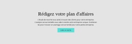 Texte Sur Le Plan D'Affaires - Modèle HTML5 Réactif