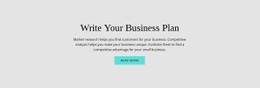 Text About Business Plan Html Code Example