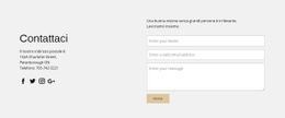 Informazioni Di Contatto E Modulo Di Contatto - Progettazione Gratuita Di Siti Web