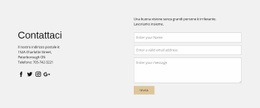 HTML5 Reattivo Per Informazioni Di Contatto E Modulo Di Contatto