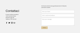 Informazioni Di Contatto E Modulo Di Contatto