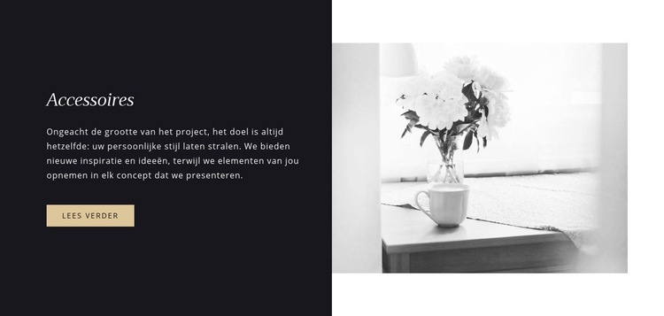 Laat uw huis opvallen Website mockup