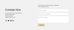 Informações De Contato E Formulário De Contato - Design De Site Gratuito