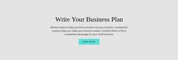 Text About Business Plan