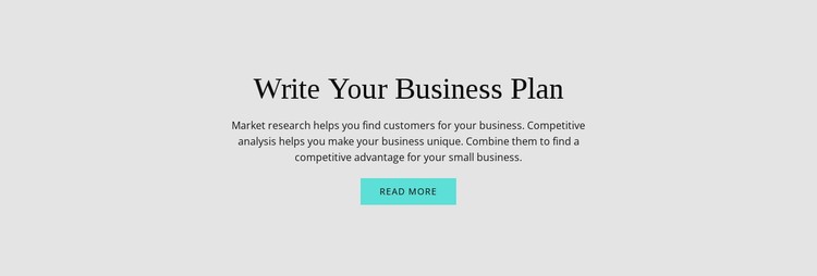 Text about business plan Static Site Generator