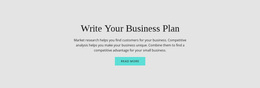 Text About Business Plan Template